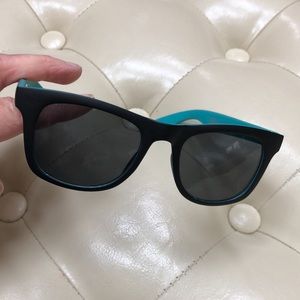 H&M sunglasses, black with turquoise edges